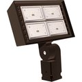Hubbell Lighting Hubbell Outdoor Ratio LED Floodlight, 14000L, 124W, 40K, Wide Dist, Trunnion Mt, 120-277v RFL4-120-4K-T